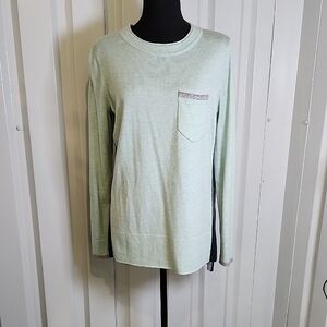 Smartwool Women's Mint Green Shadow Pine Pocket Sweater Size Medium